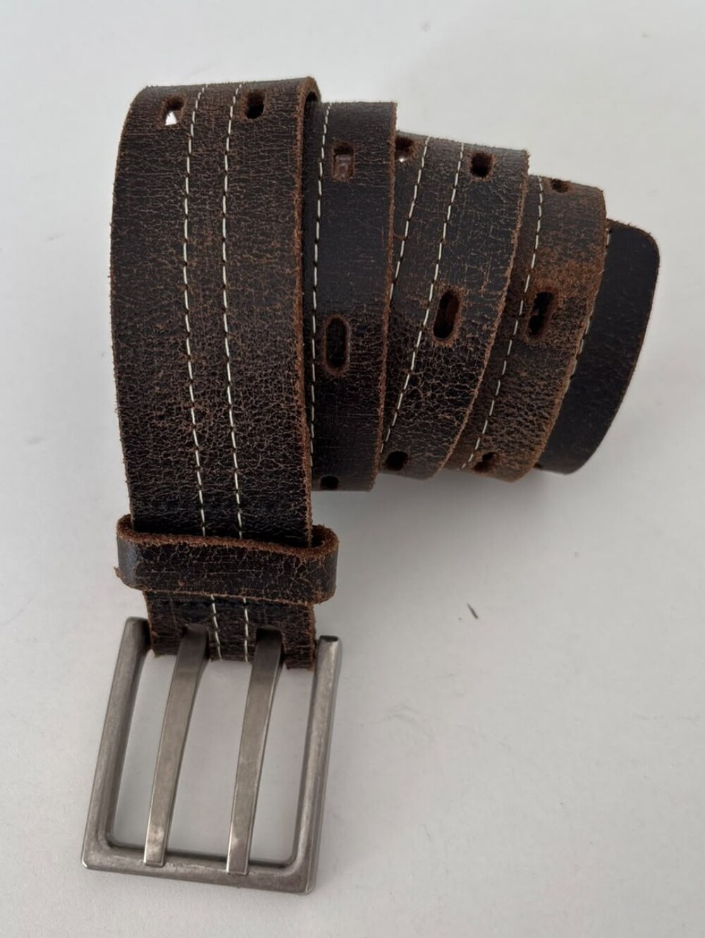 Buffalo David Bitton 1985 Distressed Leather Belt